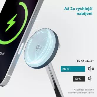 Epico UltraBase Qi2 2in1 Mag+ stojánek EX40-černá Epico UltraBase Qi2 2in1 Mag+ stojánek EX40-černá
