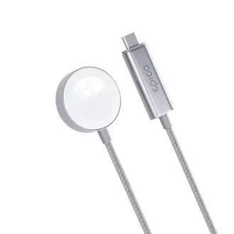 Epico USB-C Charger Apple Watch 1,2m - stříbrná Epico USB-C Charger Apple Watch 1,2m - stříbrná