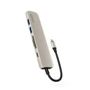 Epico 6v1 hliníkový USB-C 8K hub - hvězdná