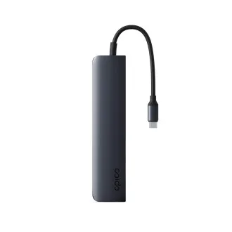 Epico 6v1 hliníkový USB-C 8K hub - inkoustová