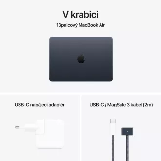 Apple MacBook Air 13"/M4/13,6"/2560x1664/16GB/256GB SSD/M4/Sequoia/Midnight/1R Apple MacBook Air 13"/M4/13,6"/2560x1664/16GB/256GB SSD/M4/Sequoia/Midnight/1R
