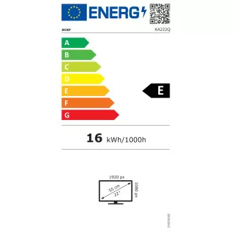 Acer/KA222QE0bi/21,5"/IPS/FHD/100Hz/4ms/Black/2R