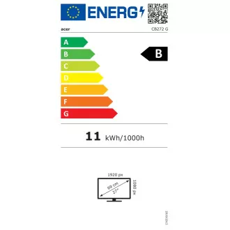 Acer Vero/CB272Gbmiprx/27"/IPS/FHD/120Hz/1ms/Černá/3R Acer Vero/CB272Gbmiprx/27"/IPS/FHD/120Hz/1ms/Černá/3R
