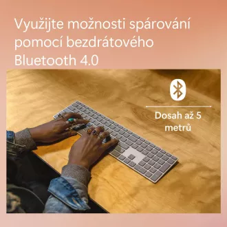 Microsoft Surface Keyboard (2. edice)/Bezdrátová Bluetooth/US layout/Šedá Microsoft Surface Keyboard (2. edice)/Bezdrátová Bluetooth/US layout/Šedá