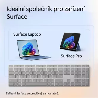 Microsoft Surface Keyboard (2. edice)/Bezdrátová Bluetooth/US layout/Šedá Microsoft Surface Keyboard (2. edice)/Bezdrátová Bluetooth/US layout/Šedá