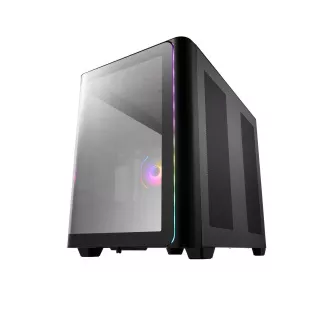 FSP M580-BA/Midi Tower/Transpar./Černá
