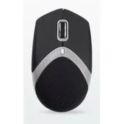 AMEI AM-M101S/Ergonomická/Optická/1 600 DPI/Drátová USB/Černá-stříbrná