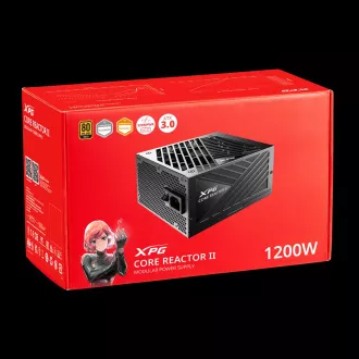 ADATA XPG CORE REACTOR II/1200W/ATX 3.0/80PLUS Gold/Modular/Retail ADATA XPG CORE REACTOR II/1200W/ATX 3.0/80PLUS Gold/Modular/Retail