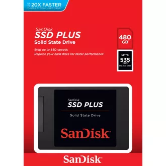 Sandisk Plus/480GB/SSD/2.5"/SATA/Černá/3R Sandisk Plus/480GB/SSD/2.5"/SATA/Černá/3R
