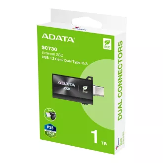 ADATA SC730/1TB/SSD/Externí/Černá/5R ADATA SC730/1TB/SSD/Externí/Černá/5R