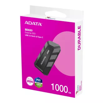 ADATA SD820/1TB/SSD/Externí/Šedá/5R