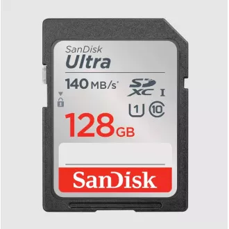 SanDisk Ultra/SDXC/128GB/140MBps/UHS-I U1 / Class 10/Černá SanDisk Ultra/SDXC/128GB/140MBps/UHS-I U1 / Class 10/Černá