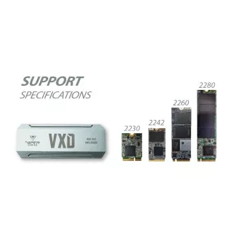 Patriot VXD externí box USB 3.2 M.2 NVMe SSD RGB Patriot VXD externí box USB 3.2 M.2 NVMe SSD RGB