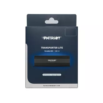 Patriot TRANSPORTER Lite/512GB/SSD/Externí/Černá/3R Patriot TRANSPORTER Lite/512GB/SSD/Externí/Černá/3R