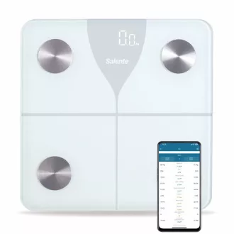 Salente SlimFit, chytrá osobní diagnostická fitness váha, Bluetooth, bílá Salente SlimFit, chytrá osobní diagnostická fitness váha, Bluetooth, bílá