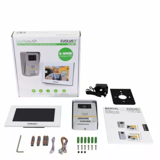 EVOLVEO DoorPhone AP1-2, drátový videotelefon s aplikací, bílý EVOLVEO DoorPhone AP1-2, drátový videotelefon s aplikací, bílý