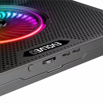 EVOLVEO Ania 16, chladicí podložka pod notebook, 5x ventilátor, RGB podsvícení EVOLVEO Ania 16, chladicí podložka pod notebook, 5x ventilátor, RGB podsvícení