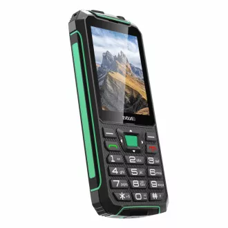 EVOLVEO StrongPhone W4, IP68 odolný Dual SIM telefon, 2,8"LCD, 2500mAh, Powerbanka, černo-zelený EVOLVEO StrongPhone W4, IP68 odolný Dual SIM telefon, 2,8"LCD, 2500mAh, Powerbanka, černo-zelený