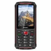 EVOLVEO StrongPhone W4, IP68 odolný Dual SIM telefon, 2,8"LCD, 2500mAh, Powerbanka, černo-červený