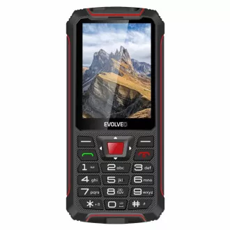 EVOLVEO StrongPhone W4, IP68 odolný Dual SIM telefon, 2,8"LCD, 2500mAh, Powerbanka, černo-červený EVOLVEO StrongPhone W4, IP68 odolný Dual SIM telefon, 2,8"LCD, 2500mAh, Powerbanka, černo-červený