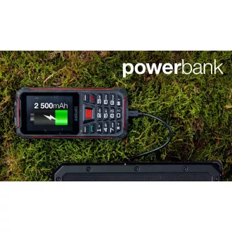 EVOLVEO StrongPhone W4, IP68 odolný Dual SIM telefon, 2,8"LCD, 2500mAh, Powerbanka, černo-červený EVOLVEO StrongPhone W4, IP68 odolný Dual SIM telefon, 2,8"LCD, 2500mAh, Powerbanka, černo-červený
