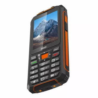 EVOLVEO StrongPhone Z6, IP68 odolný Dual SIM telefon, 2,8"LCD, 4000mAh, Powerbanka, černo-oranžový