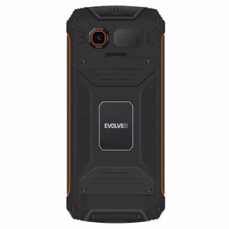 EVOLVEO StrongPhone Z6, IP68 odolný Dual SIM telefon, 2,8"LCD, 4000mAh, Powerbanka, černo-oranžový