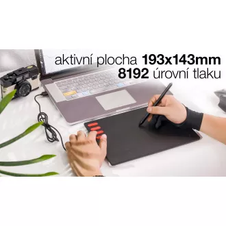 EVOLVEO Grafico T8, grafický tablet s osmi klávesami EVOLVEO Grafico T8, grafický tablet s osmi klávesami