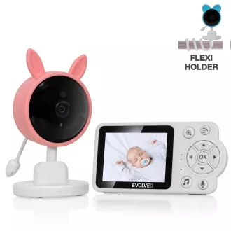 EVOLVEO Baby Monitor N3, dětská videochůvička, růžová EVOLVEO Baby Monitor N3, dětská videochůvička, růžová
