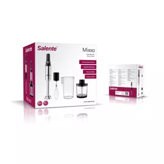 Salente Mixxo multifunkční tyčový mixér 3v1, 1200 W, nerez, černý Salente Mixxo multifunkční tyčový mixér 3v1, 1200 W, nerez, černý
