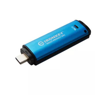 Kingston Ironkey Vault Privacy 50C/16GB/USB 3.2/USB-C/Modrá Kingston Ironkey Vault Privacy 50C/16GB/USB 3.2/USB-C/Modrá