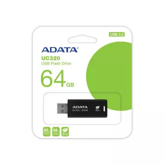 ADATA UC320/64GB/USB 3.2/USB-A/Černá ADATA UC320/64GB/USB 3.2/USB-A/Černá