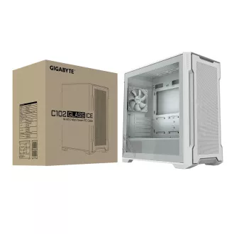 GIGABYTE C102 GLASS ICE/Midi Tower/Transpar./Bílá GIGABYTE C102 GLASS ICE/Midi Tower/Transpar./Bílá