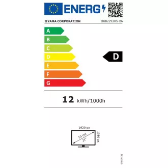 iiyama ProLite/XUB2293HS-B6/21,5"/IPS/FHD/100Hz/1ms/Black/3R iiyama ProLite/XUB2293HS-B6/21,5"/IPS/FHD/100Hz/1ms/Black/3R