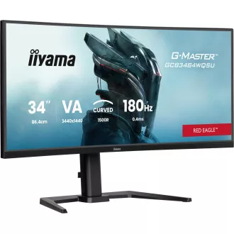 iiyama G-Master/GCB3484WQSU-B1/34"/VA/wQHD/180Hz/0,4ms/Černá/3R iiyama G-Master/GCB3484WQSU-B1/34"/VA/wQHD/180Hz/0,4ms/Černá/3R