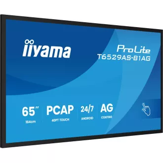 65" iiyama T6529AS-B1AG: IPS, 4K UHD,Android,24/7 65" iiyama T6529AS-B1AG: IPS, 4K UHD,Android,24/7