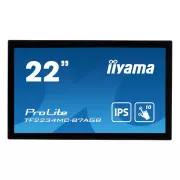 22" iiyama TF2234MC-B7AGB: IPS, FullHD, capacitive, 10P, 350cd/m2, VGA, HDMI, DP, IP65, černý