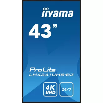 43" iiyama LH4341UHS-B2:IPS,4K UHD,500cd,repro 43" iiyama LH4341UHS-B2:IPS,4K UHD,500cd,repro