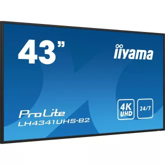 43" iiyama LH4341UHS-B2:IPS,4K UHD,500cd,repro 43" iiyama LH4341UHS-B2:IPS,4K UHD,500cd,repro
