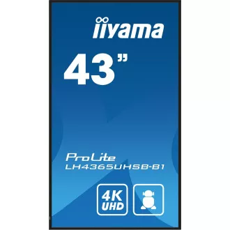 43" iiyama LH4365UHSB-B1:IPS,4K UHD,Android, 24/7 43" iiyama LH4365UHSB-B1:IPS,4K UHD,Android, 24/7