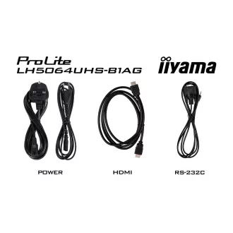 50" iiyama LH5064UHS-B1AG:VA,4K UHD,Android, 24/7 50" iiyama LH5064UHS-B1AG:VA,4K UHD,Android, 24/7