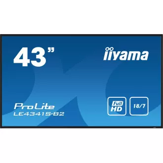 43" iiyama LE4341S-B2: IPS,FHD,3xHDMI,LAN,USB 43" iiyama LE4341S-B2: IPS,FHD,3xHDMI,LAN,USB