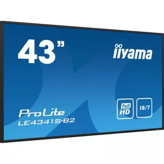 43" iiyama LE4341S-B2: IPS,FHD,3xHDMI,LAN,USB 43" iiyama LE4341S-B2: IPS,FHD,3xHDMI,LAN,USB