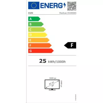 34" LED EIZO EV3450XC - UWQHD+,IPS,cam,curved 34" LED EIZO EV3450XC - UWQHD+,IPS,cam,curved