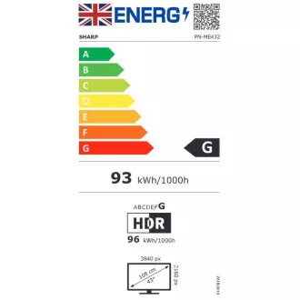 43" LED SHARP ME432 3840x2160,18/7,400cd, Android 43" LED SHARP ME432 3840x2160,18/7,400cd, Android