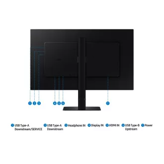 Samsung ViewFinity S8/S80D/27"/IPS/4K UHD/60Hz/5ms/Black/2R