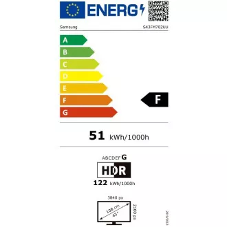 Samsung Smart Monitor/M70F/43"/VA/4K UHD/60Hz/4ms/Černá/2R Samsung Smart Monitor/M70F/43"/VA/4K UHD/60Hz/4ms/Černá/2R