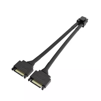 AKASA - Dual SATA na 8-Pin CPU Power Adapter Cable AKASA - Dual SATA na 8-Pin CPU Power Adapter Cable