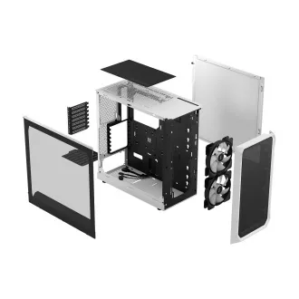 Fractal Design Focus 2 RGB White TG Clear Tint/Midi Tower/Transpar./Černá a bílá Fractal Design Focus 2 RGB White TG Clear Tint/Midi Tower/Transpar./Černá a bílá
