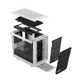 Fractal Design Meshify 2 Nano White TG Clear Tint/Mini ITX/Transpar./Bílá